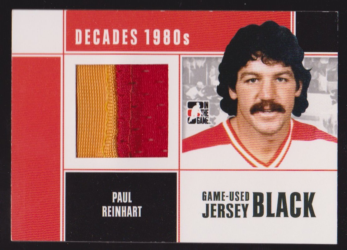 2010-11 ITG Decades 1980s Jerseys Black #M49 Paul Reinhart (image for) 2010-11 ITG Decades 1980s Jerseys Black #M49 Paul Reinhart